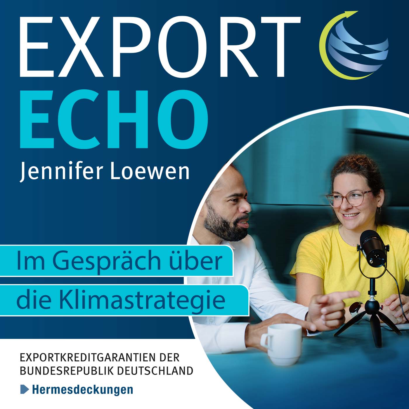 Bild: Cover zur Export Echo Folge "Im Gespräch über die Klimastrategie"