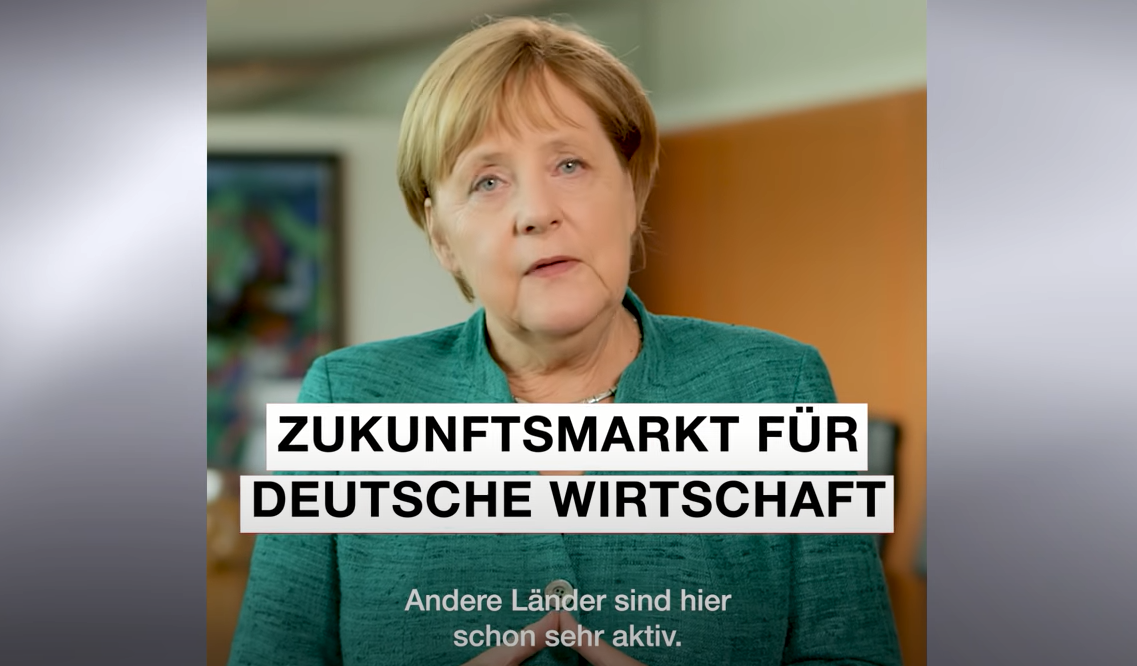 Bild: Angela Merkel im Video