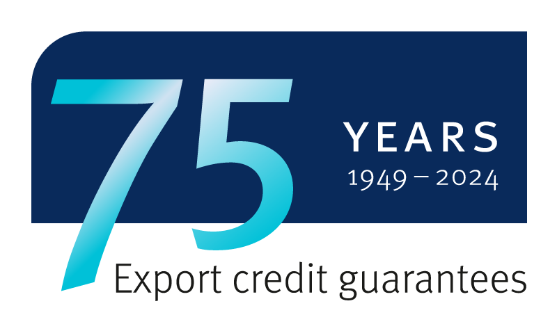 Logo: 70 Jahre Exportkreditgarantien, 1949-2019 Logo: 70 Jahre Exportkreditgarantien, 1949-2019