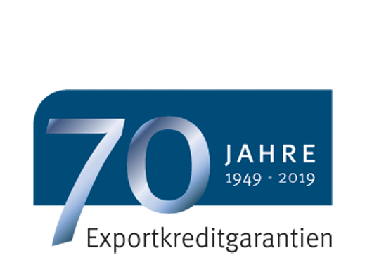 Bild: Logo 70 Jahre Exportkreditgarantien